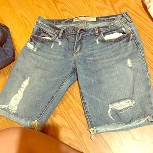 Women’s Denim Destroyed Shorts